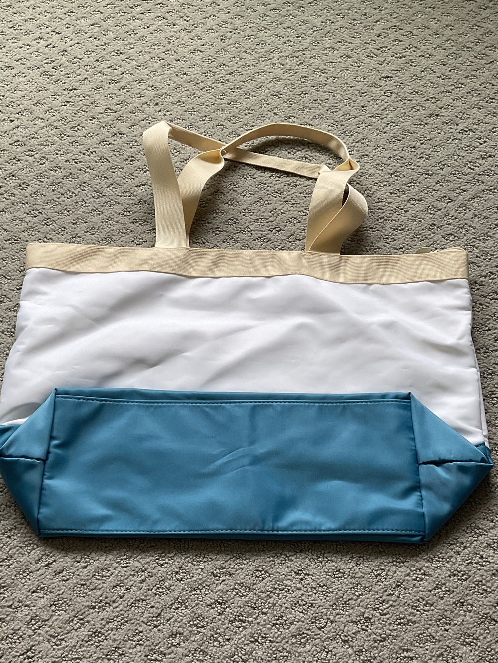 Disney Castaway Club Tote Bag - White, Blue, Cream 0444